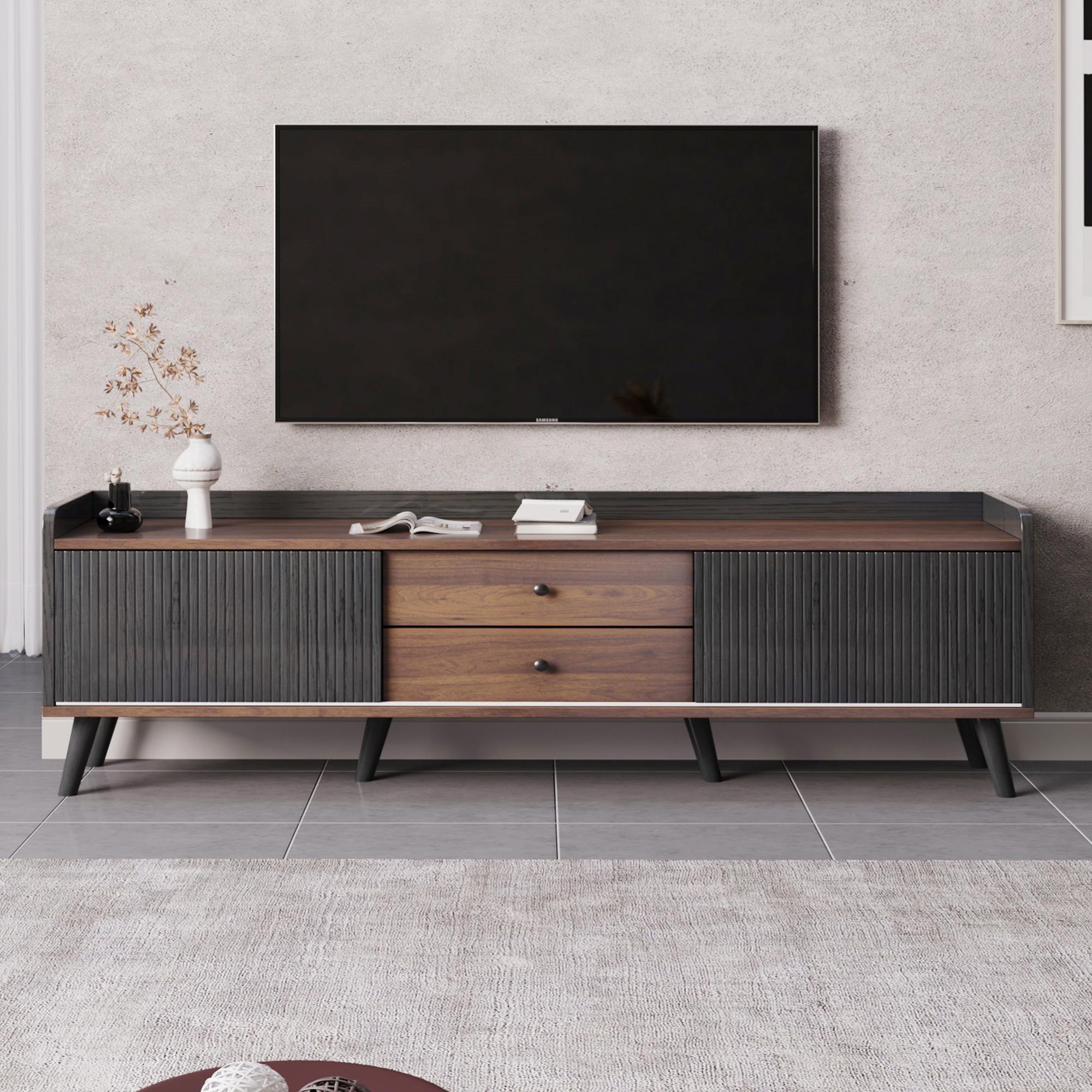 TV cabinet with two drawers, TV