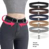 Unsichtbarer Gürtel für Damen, Minimalistisches Elastisches Dehnbare Band, Verstellbarer No-Show-Gürtel für Hosen Jeans Röcke