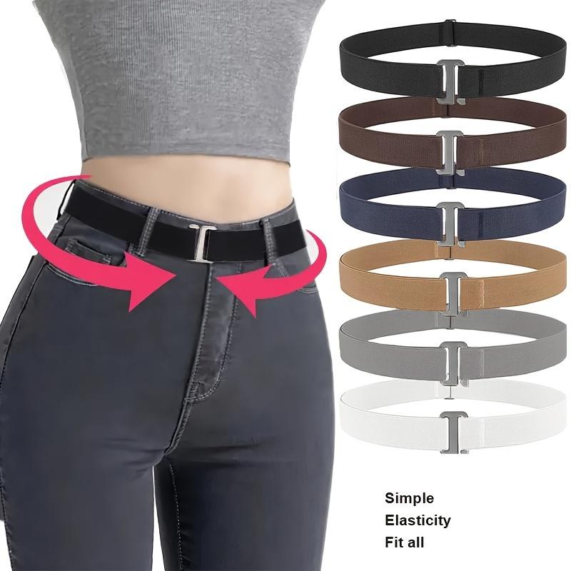 

Invisible Belt for Women, Minimalist Elastic Waist Stretchy Band, Adjustable No Show Belt for Pants Jeans Skirts 70cm