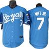 Embroidered Baseball Jersey Royal Blue Team Uniform Size S To XXXL Fans Sports Enthusiasts