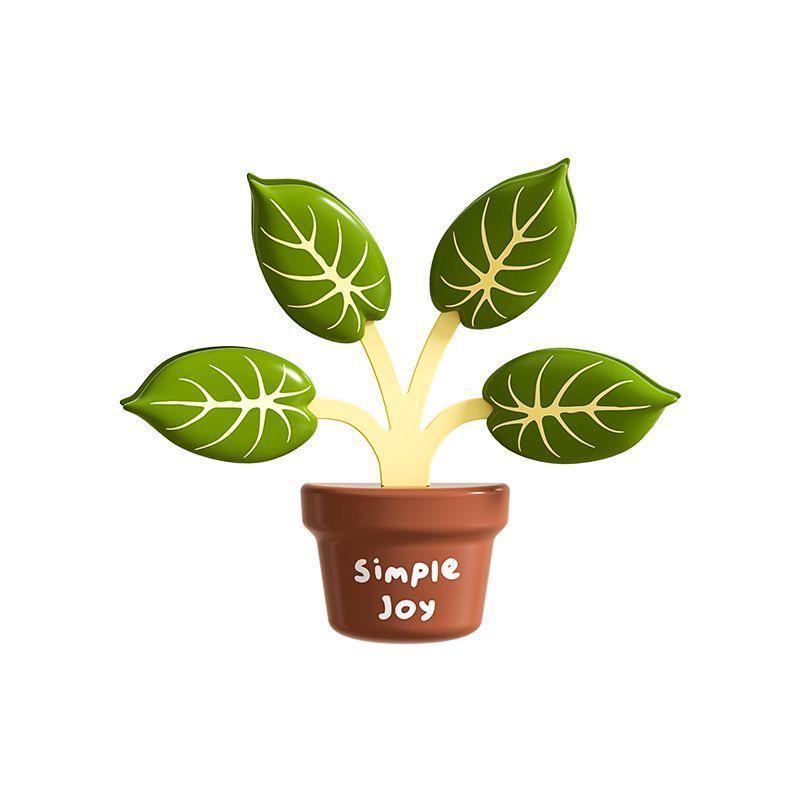 Magnetic Green Plant Seal Clip for Kitchen and Household Packaging Bags