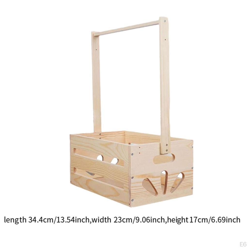 Baby Shower Crate Closet, Basket with Handle,Storage Box,Sturdy,Portable,Welcome Gift