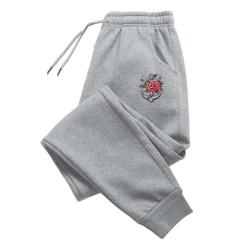 Mens Sweatpants Retro Pattern Printing Trousers Gym Sports Jogging Pants Outdoors Daily Casual Man Pants Streetwear Versatile