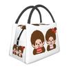 Monchhichi Cooled Lunch Lunch Thermal Cooler Lunch Soft Cooler Bag Bag, Black, Box, Insulation, Bag, Zippered, Compact, Bag, Bag, Tote/Eco
