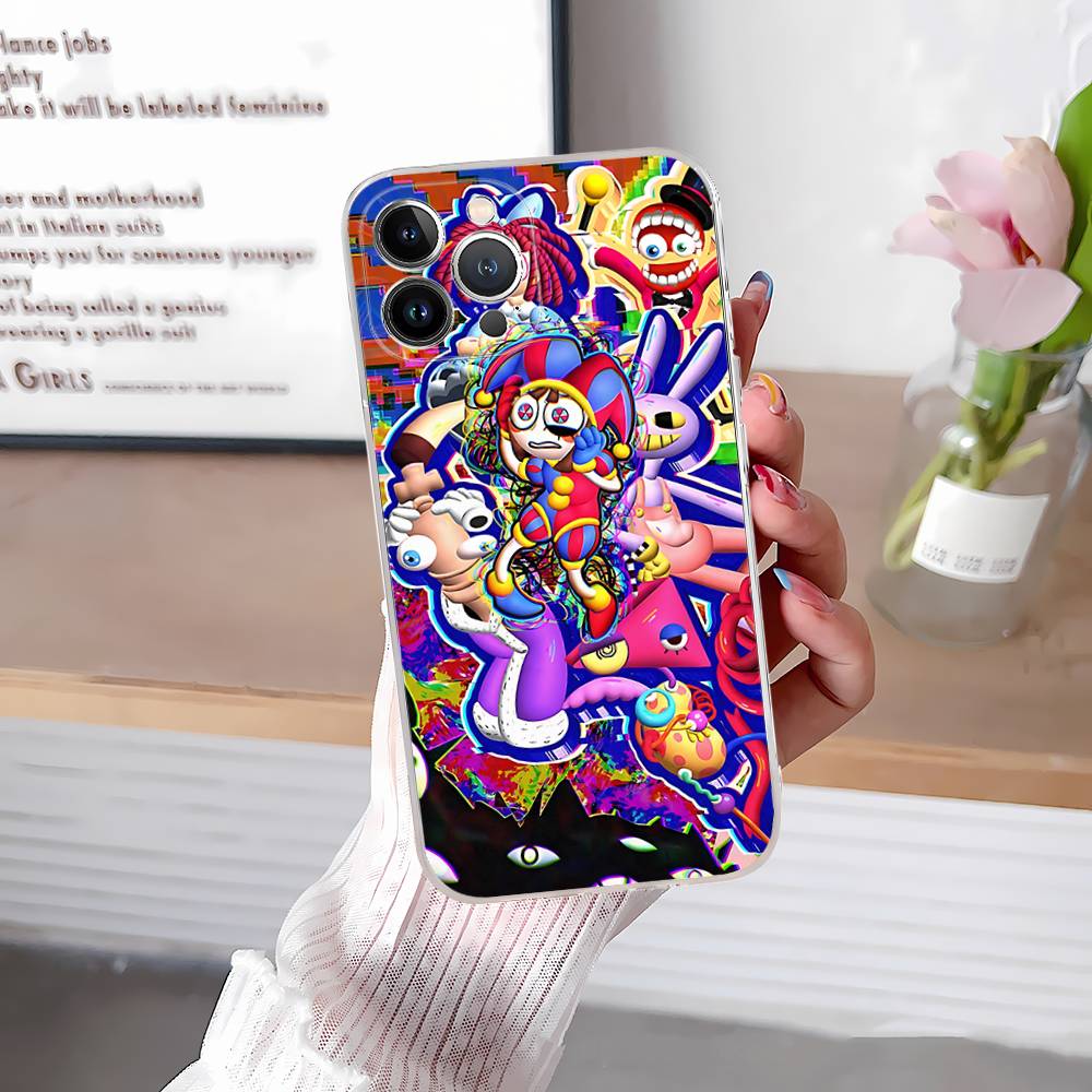 Drôle A-Amazing D-Digital C-Circus Pour IPhone 17 16 Pro 15 13 16e 11 12 14 17 Pro Max Coque antichoc anti-chute
