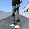 Jeans tinti in cravatta modello Hip Hop da uomo Pantaloni casual alla moda Pantaloni da strada coreani Pantaloni larghi da uomo oversize