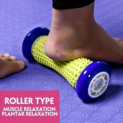 1pc Manual Full Body Massage Roller: Ergonomic, Unscented Relief for Plantar Fasciitis & Fibromyalgia, Family Use