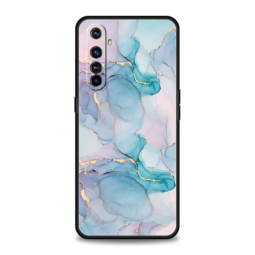 Watercolor Marble Phone Case For Realme 12 11 10 4G 9 8 5G 7 6 GT5 GT3 GT2 Pro Plus C21 C11 C25 C35 GT Neo 2 3 3T 5 Cover
