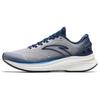 Cushioning, Wear Resistant Low Top Running Shoes Men's Gray Blue 112415582-3
