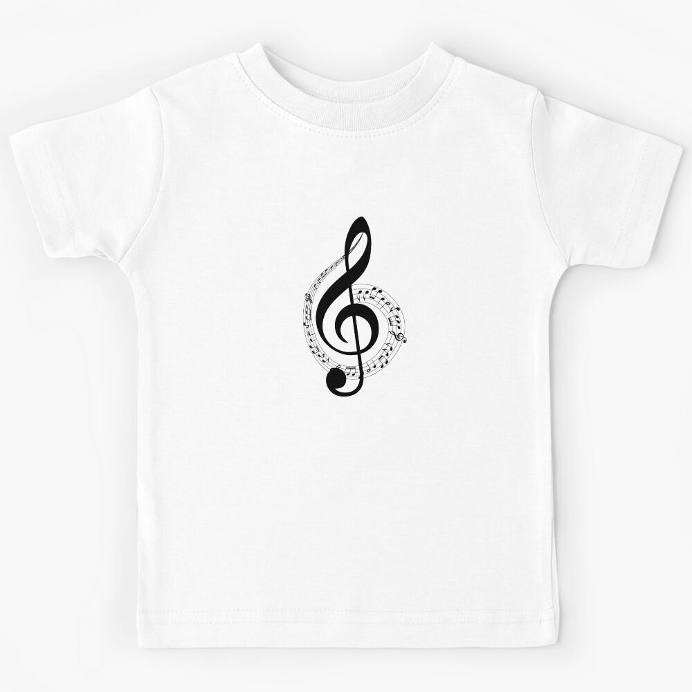 Musical Note G Clef Kids T-Shirt 170