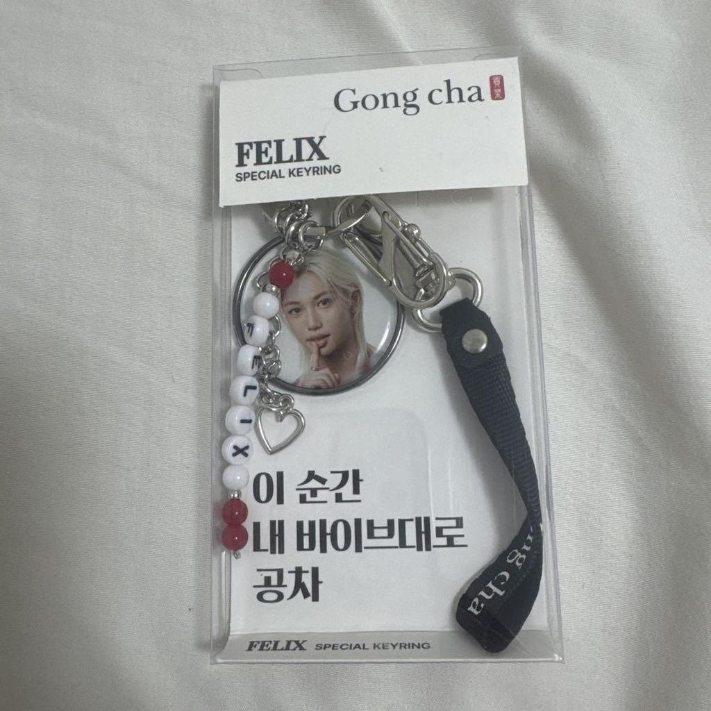 [GEBRAUCHT] Gong Cha Kollaboration Felix Schlüsselanhänger Stray Kids SKZ Piri P