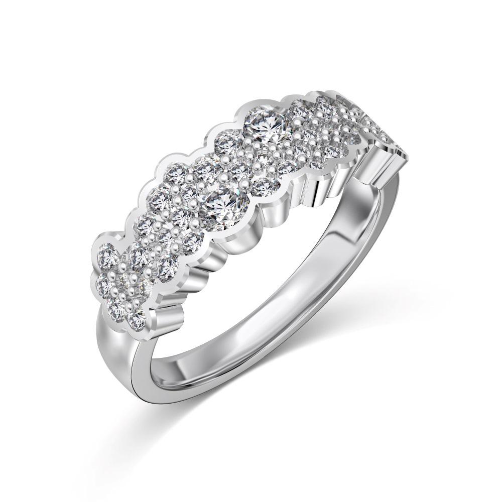 Korean Style S925 Sterling Silver Zircon Ring – Women's Bestseller, Festive Design