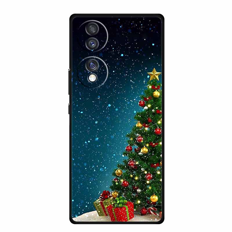 Case For Honor 70 Pro Plus Christmas Soft Silicone TPU Phone Back Cover For Huawei Honor 70 Pro+ Honor70 Lite Cartoon Capa Funda