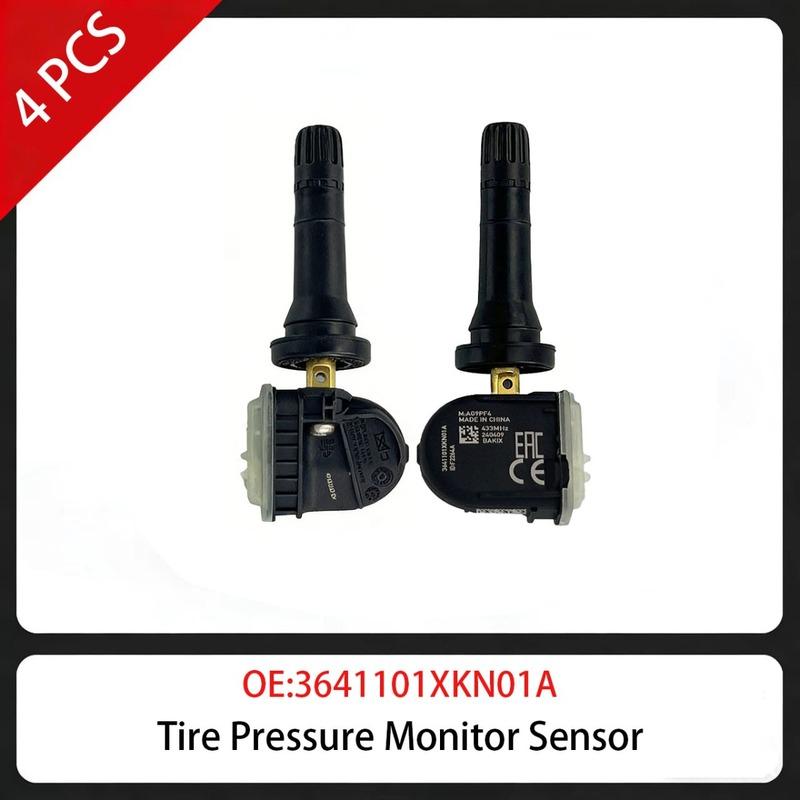 4 PCS Tire Pressure Monitor Sensor 3641101XKN01A 433MHz For Haval Dargo Greatwall Poer Tank 300