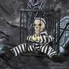 with Cage Halloween Talk Ghost Flashing Light Sound Doll  Haunted House Horror Party Props