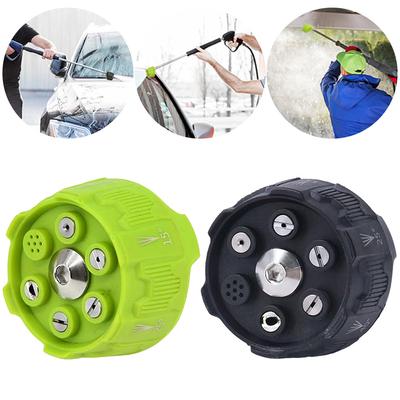 6 In 1 High Pressure Washer Spray Nozzle Adjustable 3600 PSI Pressure Washer Nozzle 1/4 In Quick Changeover for Garden Cleaning