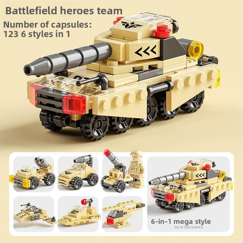 Military Transforming Fire Truck Building Block Set For Kids Educational Play