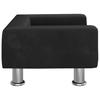 Dog Bed Black 50 x 40 x 26.5 cm Velvet