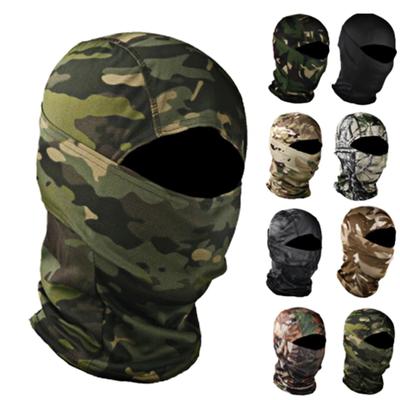 Taktische Camouflage Balaclava Full Face Maske CS Wargame Armee Jagd Radfahren Sport Helm Liner Military Multicam CP Schal #