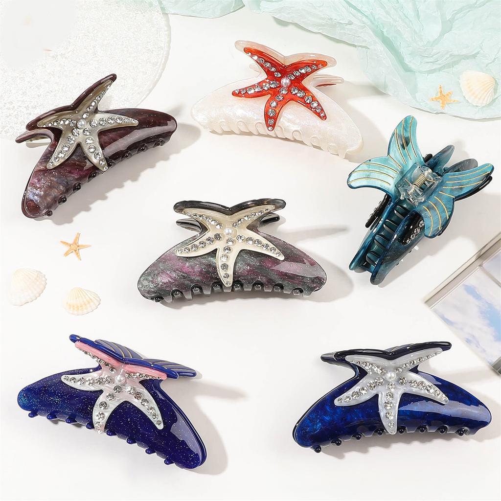 Practical Acrylic Hair Claw Clip With Unique Shark Design For Women Fashion Hair Accessory For Home Office Party