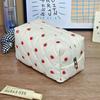 Large Capacity Little Bear Print Makeup Bag – Portable Girlish Polyester Toiletry Storage