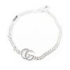 Great Bracelet Double G Chain Silver SV925 Mens 18 814917 Used