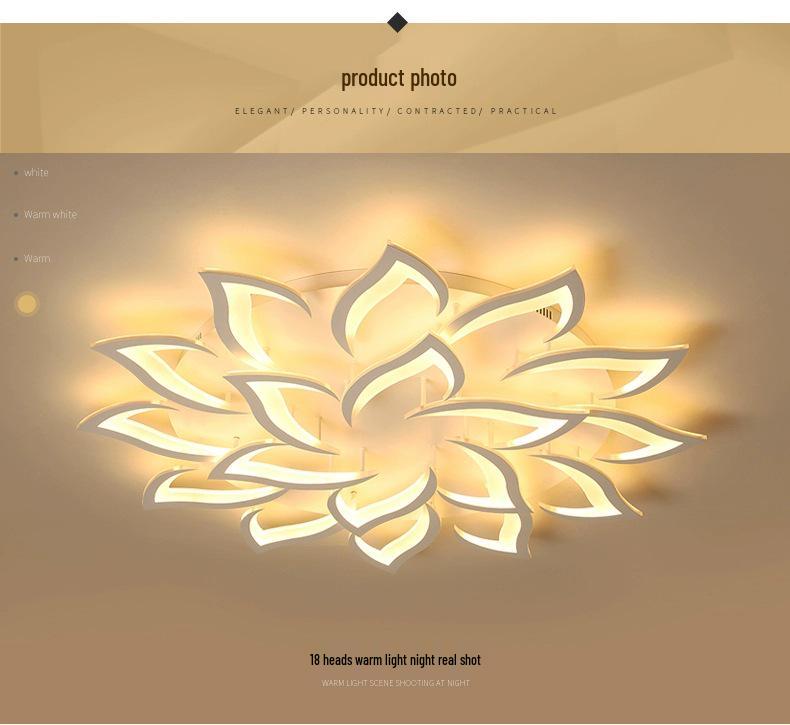 Modern Minimalist Dimmable LED Ceiling Light for Living Room, Bedroom, or Hall