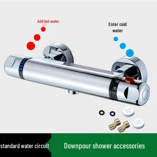 All-Copper Concealed Thermostatic Shower Mixer Valve for Solar Water Heater
