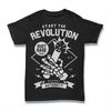 Start The Revolution T-Shirt. 100% Cotton Premium Tee NEW