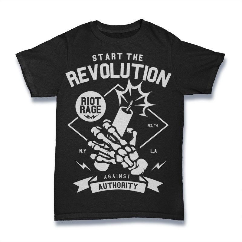 

Start The Revolution T-Shirt. 100% Cotton Premium Tee NEW S