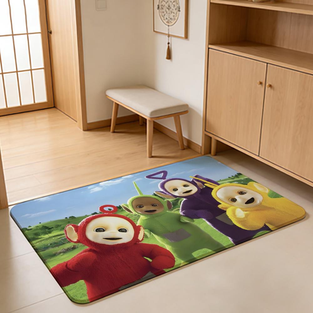 ANIME C-Cute T-Teletubbies Floor Mat Absorbent Floor Mat Non-Slip Entrance Rug for Bathrooms Restrooms and Toilets