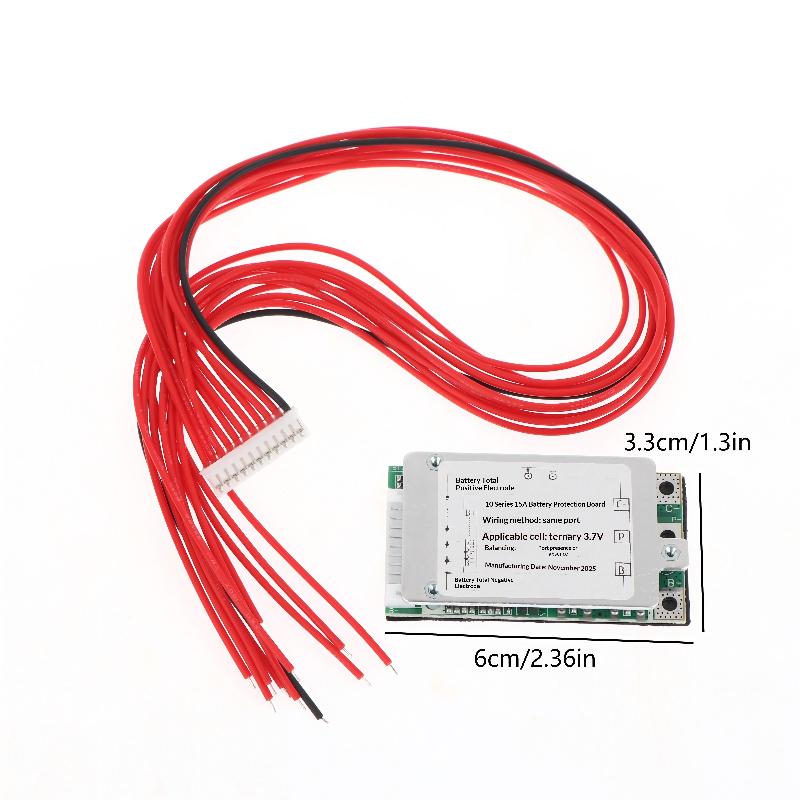 10S 36V 15A 18650 Lithium-Batterie Leistungs-Schutzplatine Separate Anschlüsse PCB-Modul Für Elektrofahrräder Fahrzeugbatterieschutz
