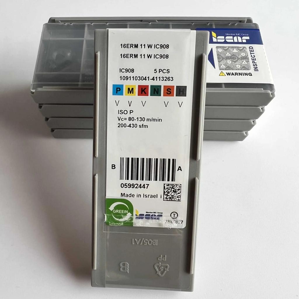 16ERM11W IC908 Industrial indexable carbide inserts 10 Pcs