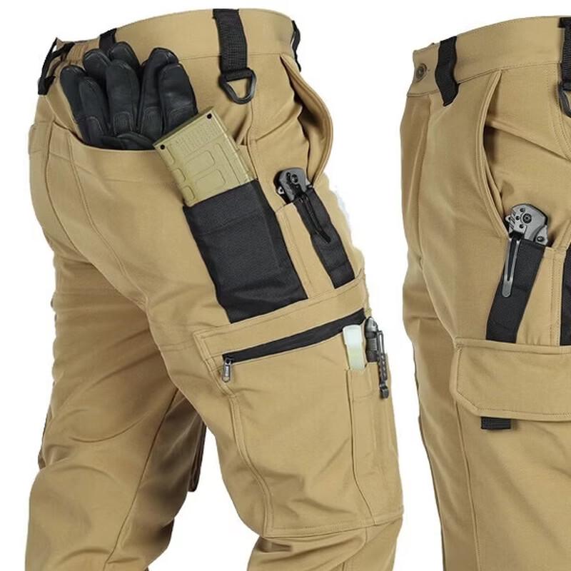 OEING Men's Waterproof Multi-Pocket Cargo Pants