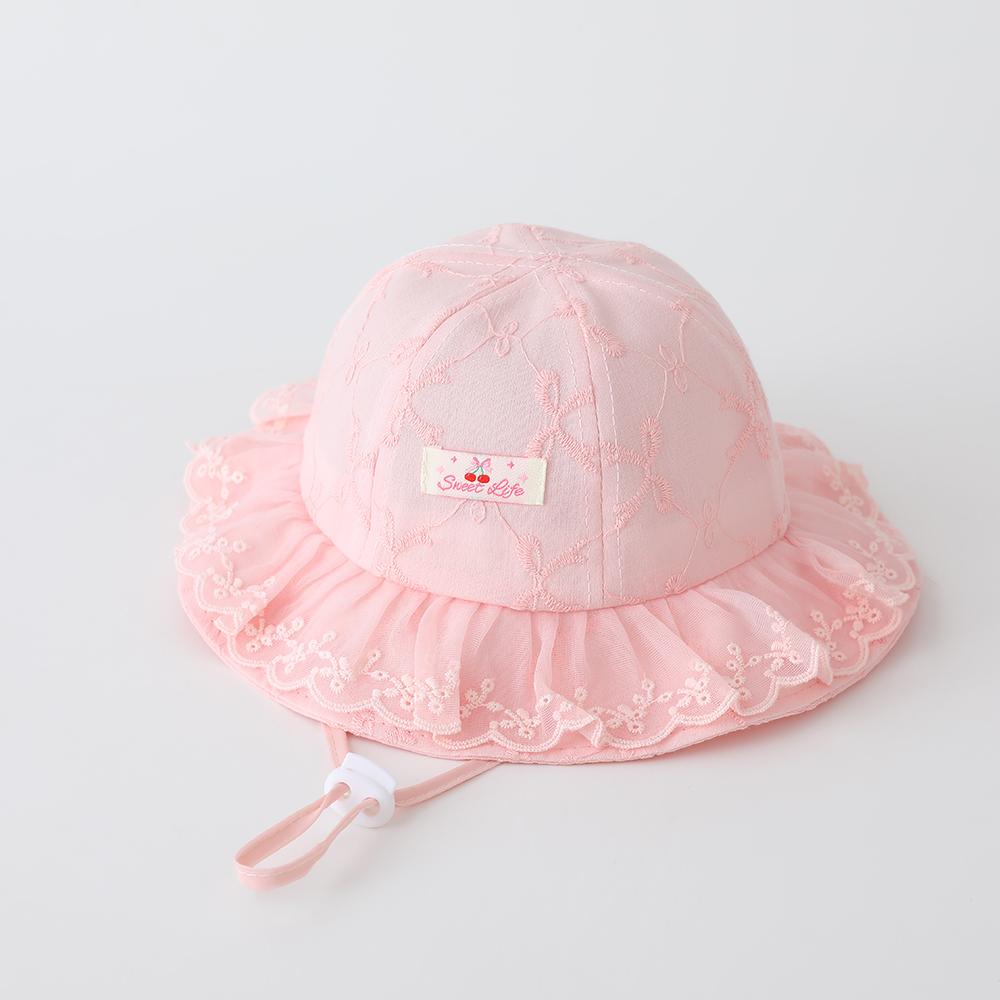 Lace Baby Girl Hat Summer Bows Kids Bucket Hats for Girls Sweet Baby Sun Hats Child Panama Cap Toddler Infant Caps 1-3Y