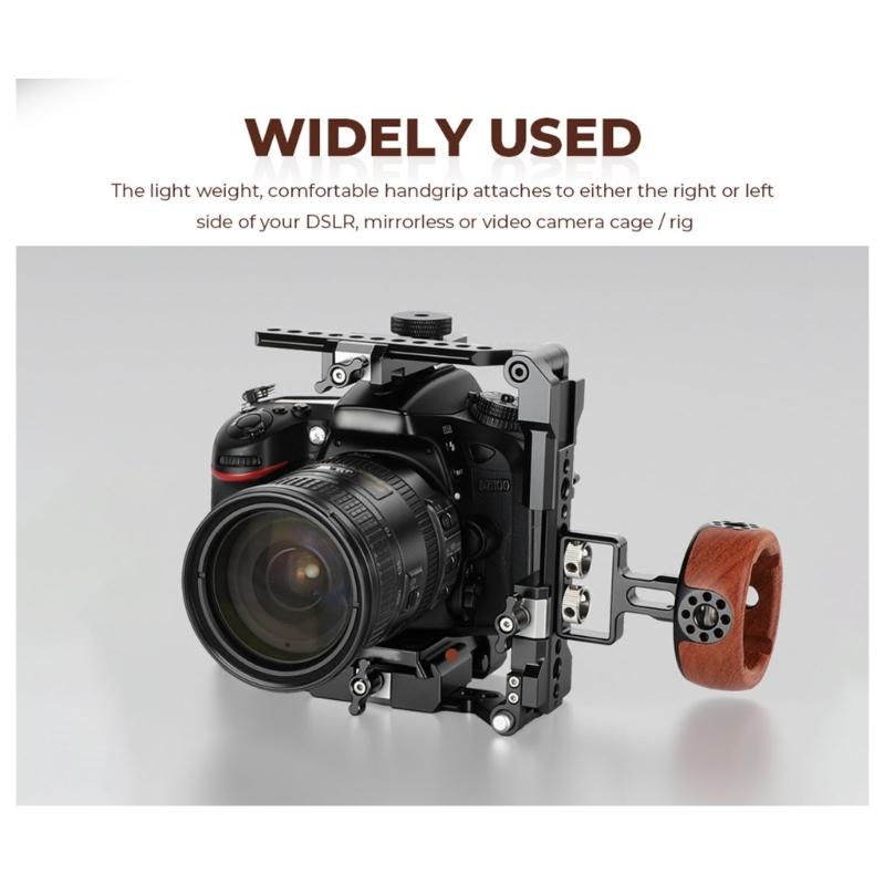 Ergonomic Camera Wheel Side Handle With Construction And Improved Comfort For Prolonged Shoots