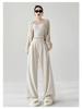 Women's Summer 2026 Ice Silk High-Waist Narrow-Legged Loose Pants