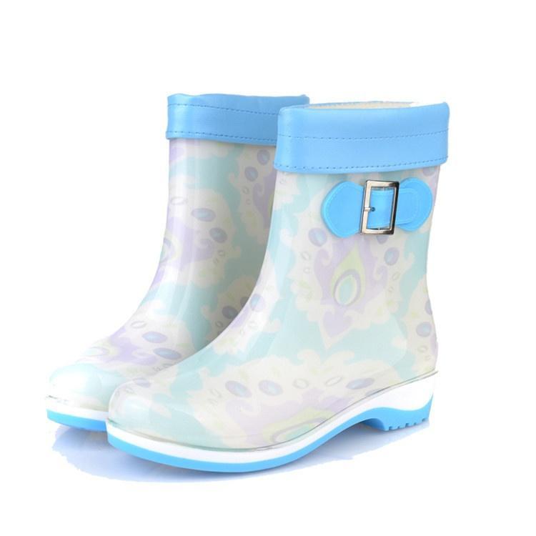 Las mujeres invierno cálido más terciopelo lluvia Botas plataforma goma  zapatos impermeables botas de nieve comprar a buen precio — entrega  gratuita, reseñas reales con fotos — Joom