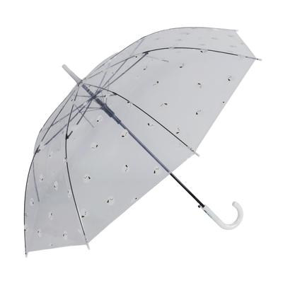 Pluvia Long POE Shimaenaga 65cm Women's Umbrella, (Long-tailed Tit) Clear,