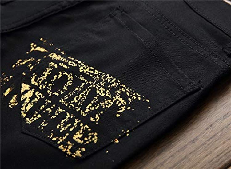 Petite De Skinny Travel Cropped Jogger Office Straight Navy Blue with Denim Print 05 Français Men's Jeans, Pants, Color, XL, Pants, Cargo, M, (Black,