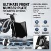 Electric Bike Number Plate with Cable Tie ABS Off Road Motorcycle Number Plate Protectors With Easy Installation