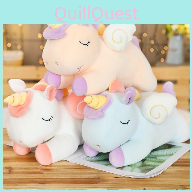 Unicorn Dream Cute Fur Toy Rainbow Angel Horse Sleeping Doll Birthday Gifts