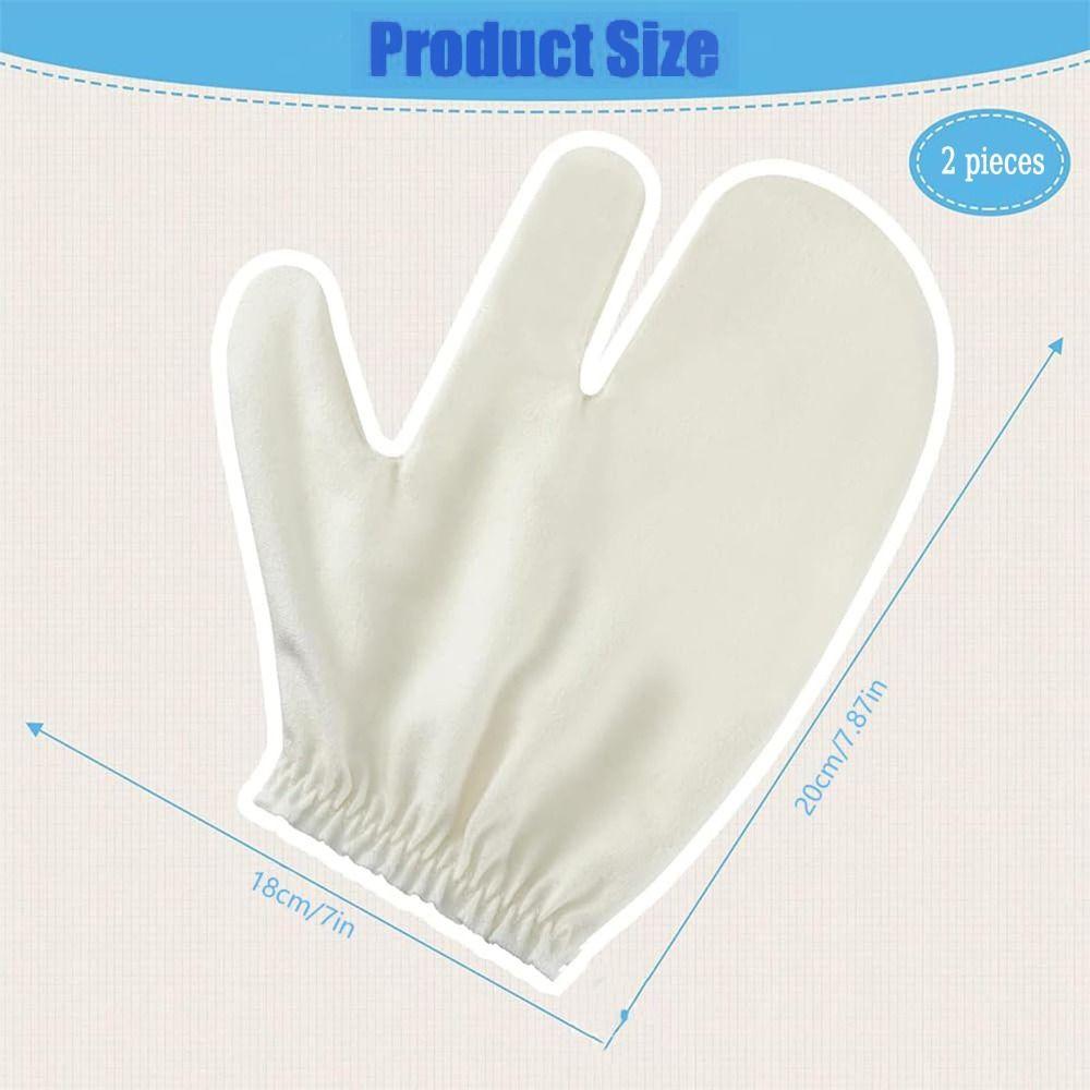 1/2PCS Quick-Drying Silk Bath Scrubbing Gloves Reusable Removal Dead Skin Mitts  for Men and Women