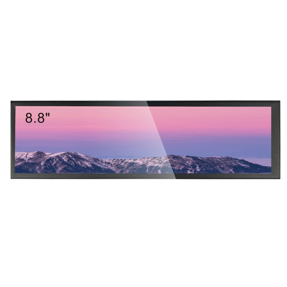 

Inch Touch Screen Portable LCD HD Computer Monitor 170 Degree Full Viewing 480x1920 Laptop Display for RasPi for Windows HDR 8.8 Monitor, Sub-Screen