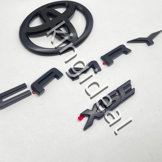 

3PCS For 2018-2024 CAMRY XSE Matte Black Out EMBLEM OVERLAY KIT 8th gen CAMRY