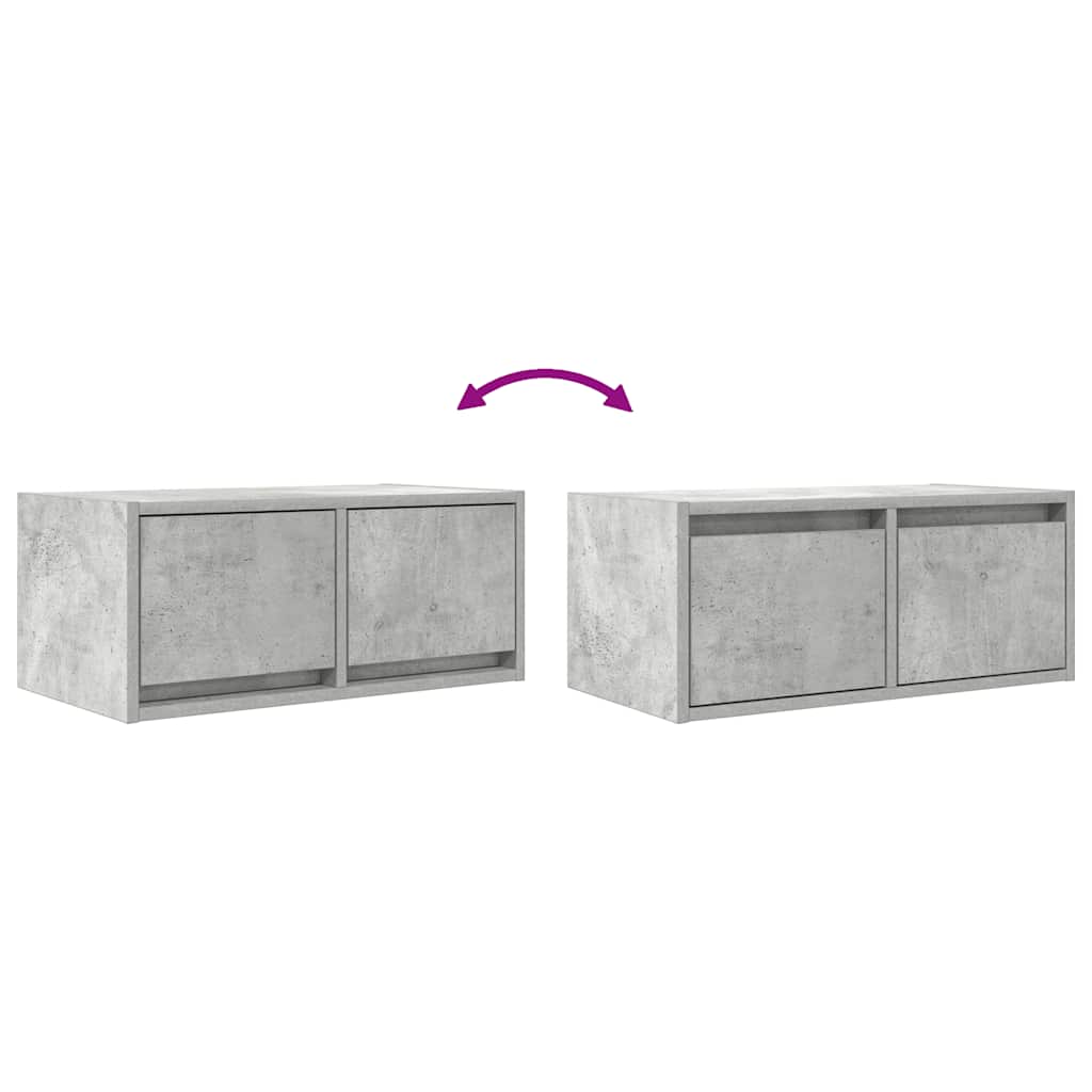 TV Cabinet Concrete Grey 60 x 31 x 25.5 cm Engineered Wood