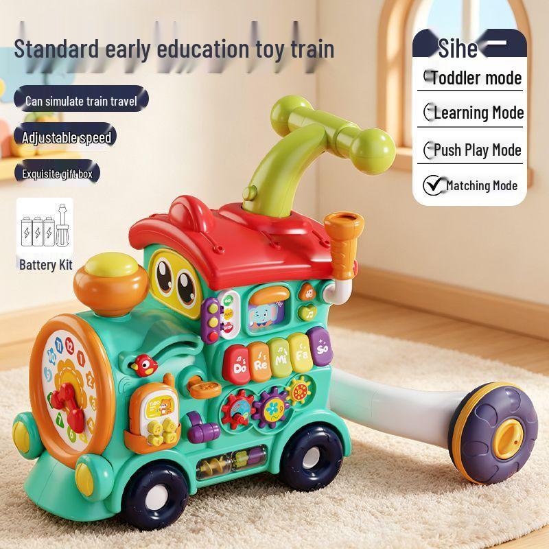 Multifunctional Train Walker: Educational Toy for Babies 6-12 Months