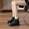 Retro Round Head Versatile Thick-soled Chelsea Boots Women's 2025 Spring New Temperament Spice Girl Martin Boots Chimney Short Bare Boots
