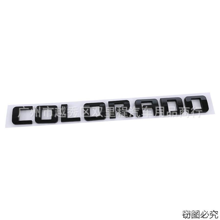 1Pc Colorado Customization Stickers Chevrolet Pickup Truck Decals ABS Rear Cargo Compartment Lettering Stickers.