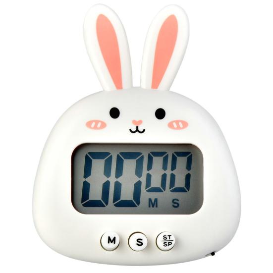 

Будильник Таймер Большой Экран Точный Таймер Мультфильм Кролик Кухонный Таймер Ручной Напоминатель Часы Домашние Принадлежности белый